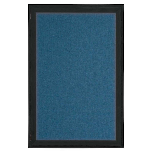 United Visual Products Indoor Enclosed Combo Board, 72"x36", Satin Frame/Grey & Medium Grey UVCB7236-GREY-MEDGRY - main